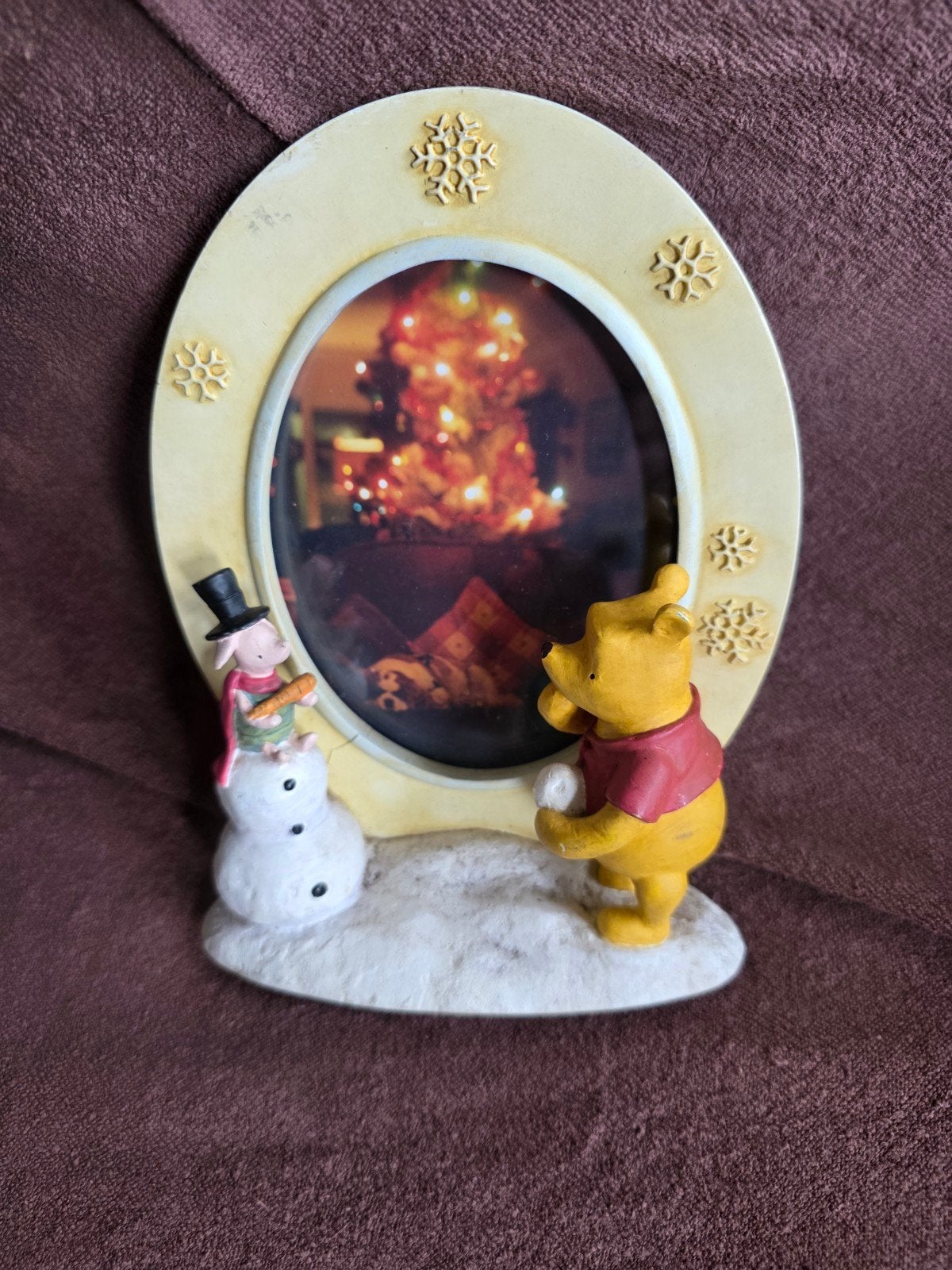 Vintage Winnie l'ourson Disney années 90.. cadre photo d'hiv, Collections, Enlèvement ou Envoi