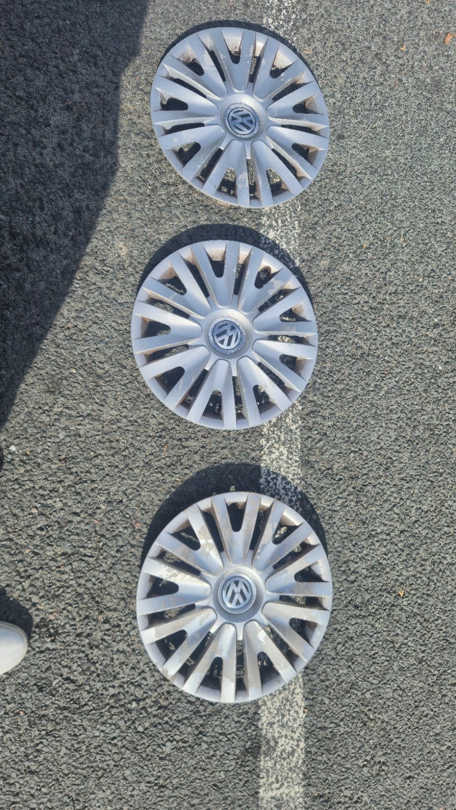 wieldoppen 15 inch volkswagen  3 stuks, Ophalen, Gebruikt