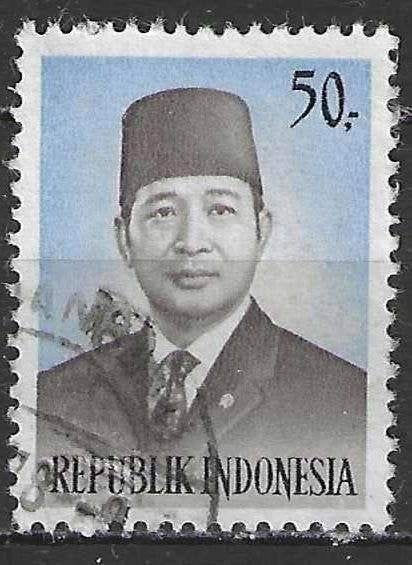 Indonesie 1974 - Yvert 705 - President Suharto (ST), Verzenden, Gestempeld