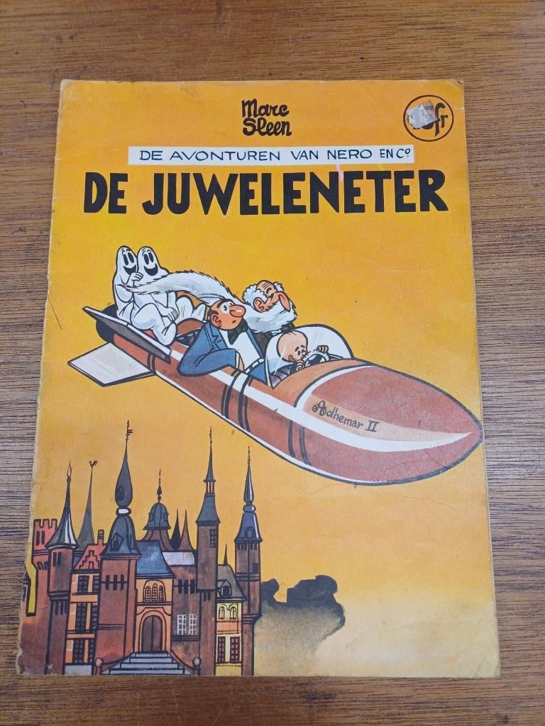 Nero - Marc Sleen - De Juweleneter - 1ste druk 1964, Boeken, Gelezen, Marc Sleen, Eén stripboek, Ophalen of Verzenden