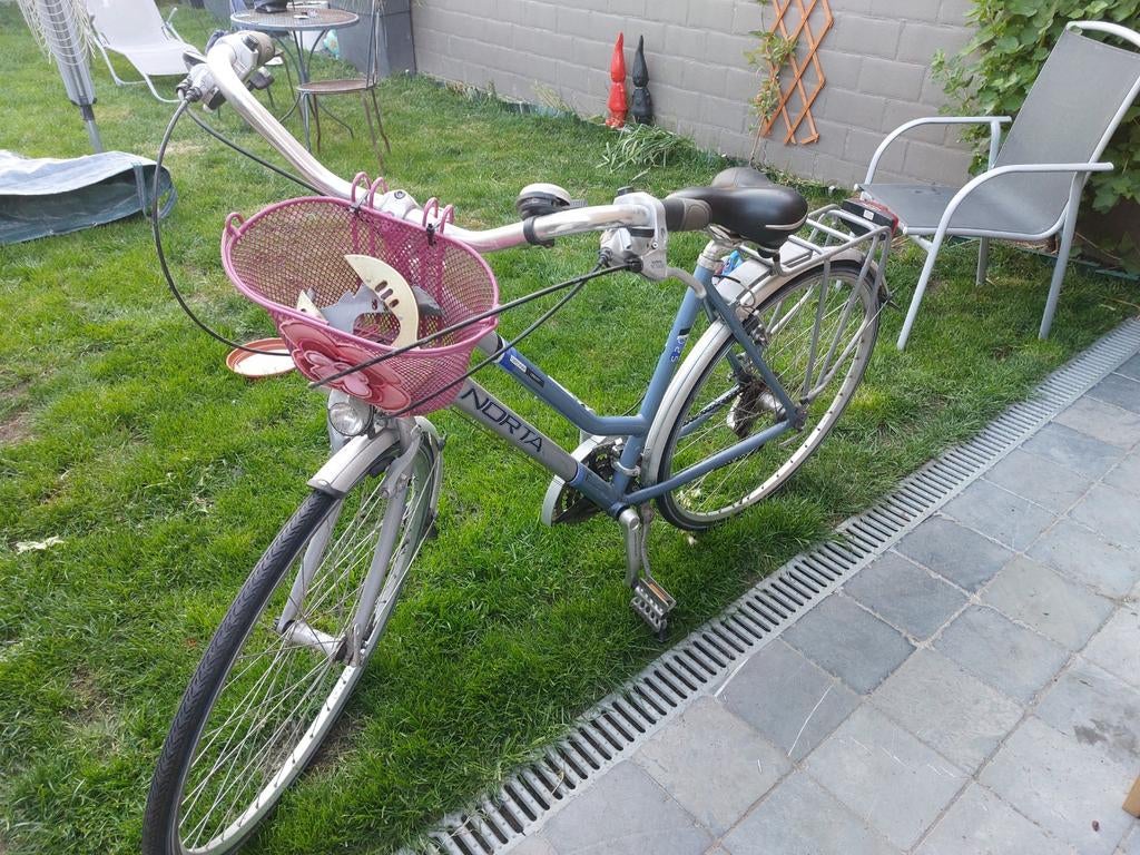 Meisjesfiets norta bleekblauw, Ophalen, Gebruikt, Overige merken, Versnellingen