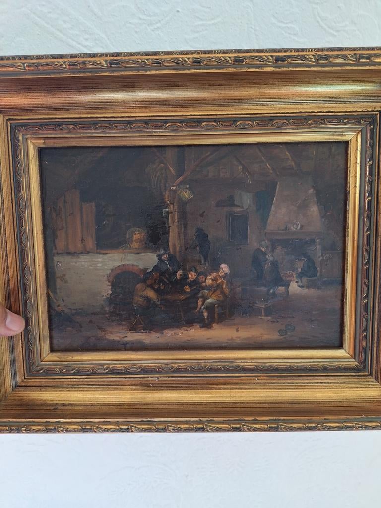Een oude ongesigneerde tablet met lakzegel, Antiek en Kunst