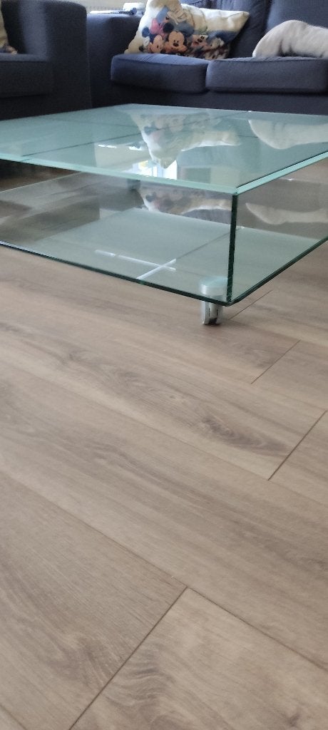 Salontafel glas 100cm x100cm, Ophalen, Vierkant, Modern, 5 – 50