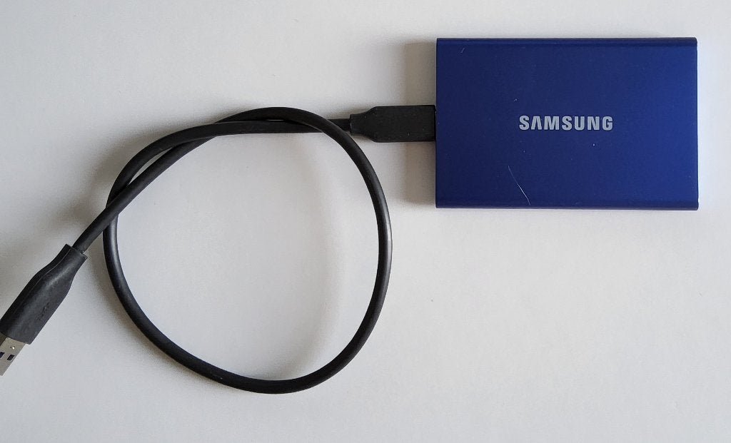 Samsung Portable T7 - Externe SSD, Computers en Software, Harde schijven, SSD, Ophalen of Verzenden, Zo goed als nieuw, SAMSUNG