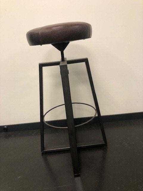 Tabourets de bar, Maison & Meubles, Tabourets de bar, Comme neuf, 90 cm ou plus, Métal, 4 tabourets, Réglable en hauteur, Avec repose-pieds