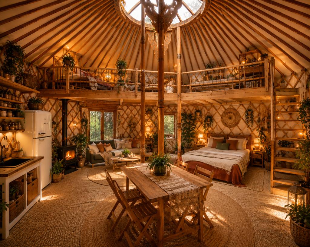 Yourte traditionnelle mongole à vendre - grand modèle, 65 m², Autres types, 2 pièces, Province de Luxembourg