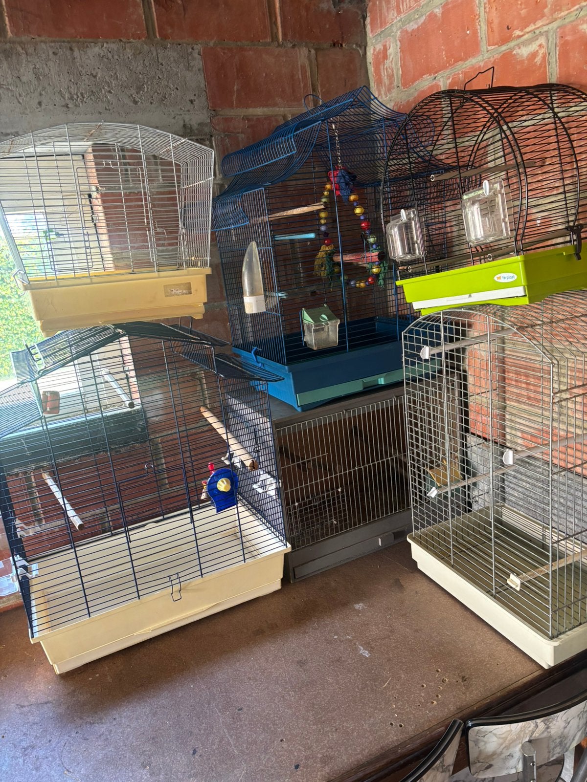 6 vogel kooien, Enlèvement, Utilisé, Métal, Cage à oiseaux