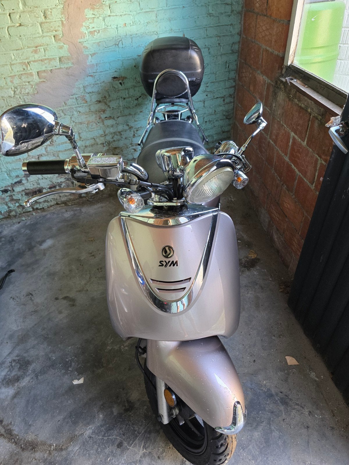 Sym Allo A klasse 25km/h, Fietsen en Brommers, Scooters | SYM, Ophalen, Allo, Klasse A (25 km/u), 49 cc