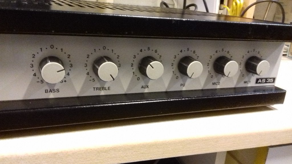 audio versterker 35 watt , mengmogelijkheid, vintage, Audio, Tv en Foto, Versterkers en Ontvangers, Minder dan 60 watt, Ophalen