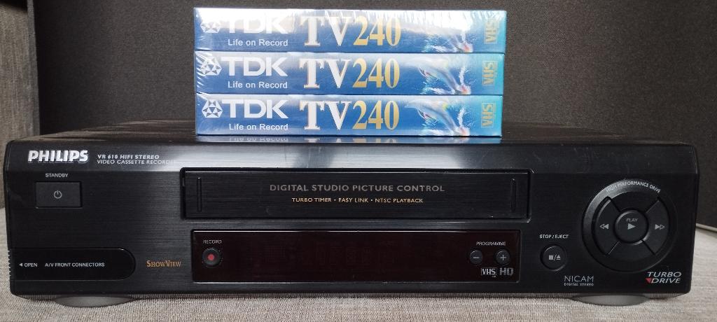 Magnétoscope Philips VR610, Enlèvement, Utilisé, Lecteur ou enregistreur VHS