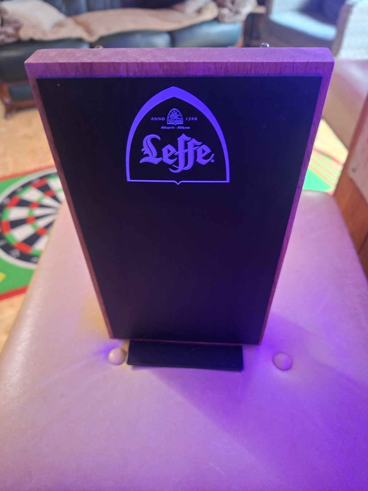 krijt bordje leffe, Verzamelen, Biermerken, Ophalen, Leffe