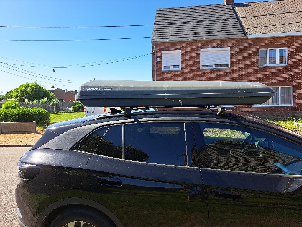 Dakkoffer - Ski box te koop circa 300L inclusief dakdragers, Auto diversen, Dakkoffers, Gebruikt, Ophalen