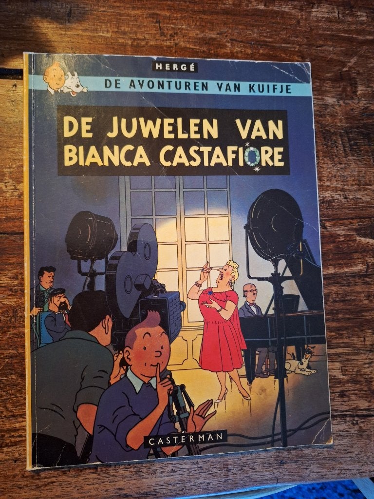 Kuifje: de juwelen van Bianca Castafiore, Une BD, Enlèvement, Utilisé