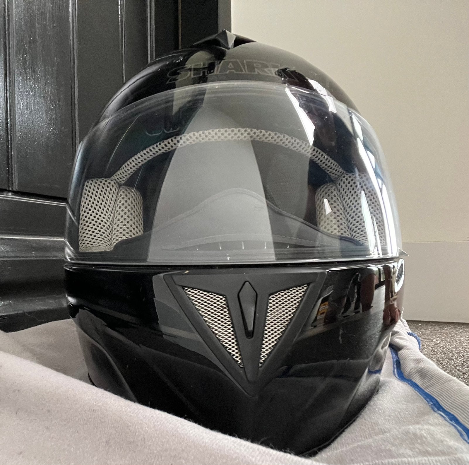 Shark Fusion TEC Systeemhelm, Motoren, Kleding | Motorhelmen, Heren, Systeemhelm, M, Shark, Tweedehands, Ophalen of Verzenden