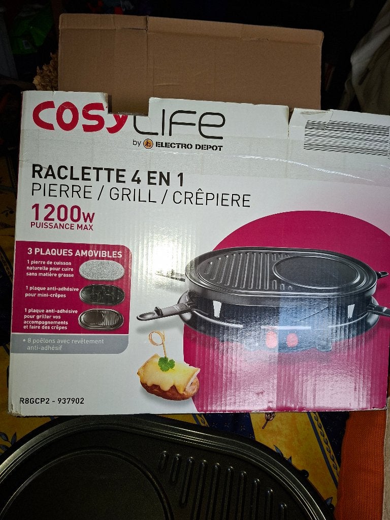Appareil a raclette, Enlèvement, Comme neuf