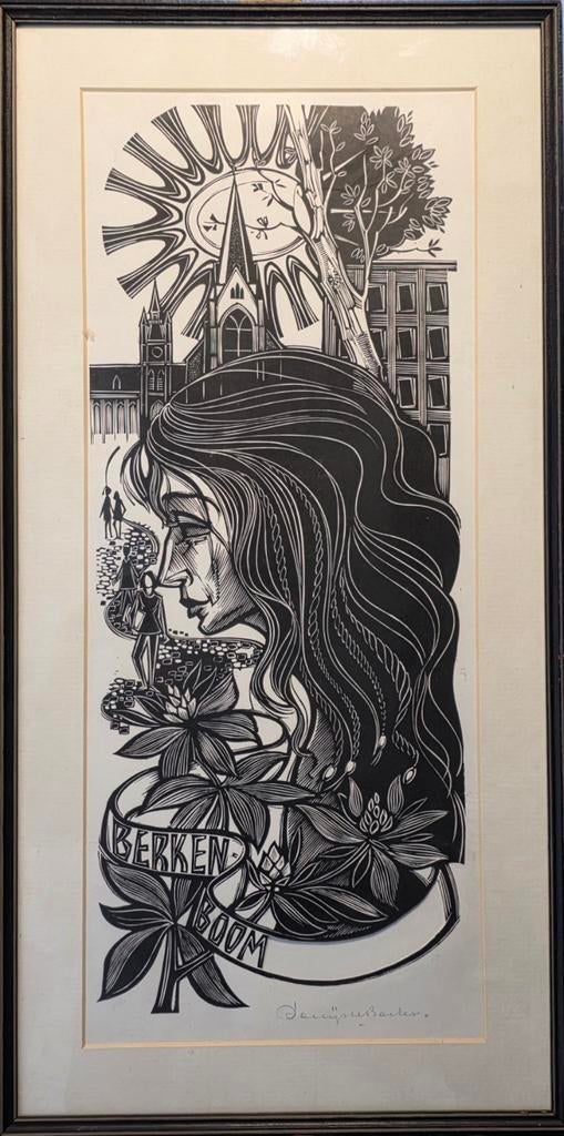 Denijs de backer, Antiek en Kunst, Kunst | Etsen en Gravures, Ophalen of Verzenden