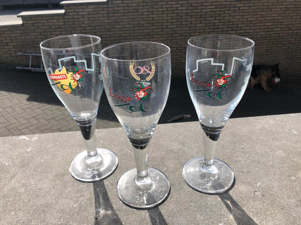 Brugse zot glazen, Verzamelen, Ophalen, Zo goed als nieuw