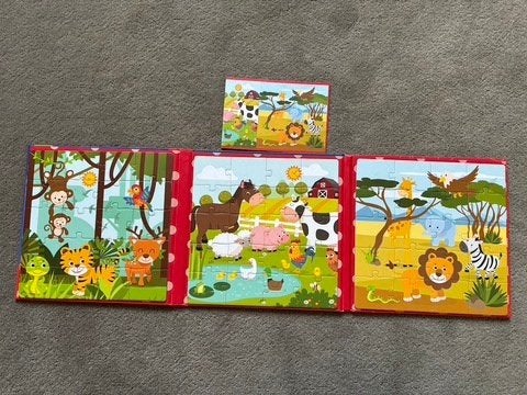 magnetische puzzel 3+, Ophalen of Verzenden, 10 tot 50 stukjes, Zo goed als nieuw, 2 tot 4 jaar