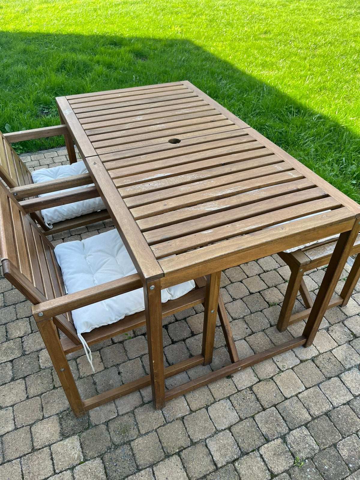 Tuintafel met stoelen ikea, Tuin en Terras, Ophalen, Zo goed als nieuw, Bank, Tuinset