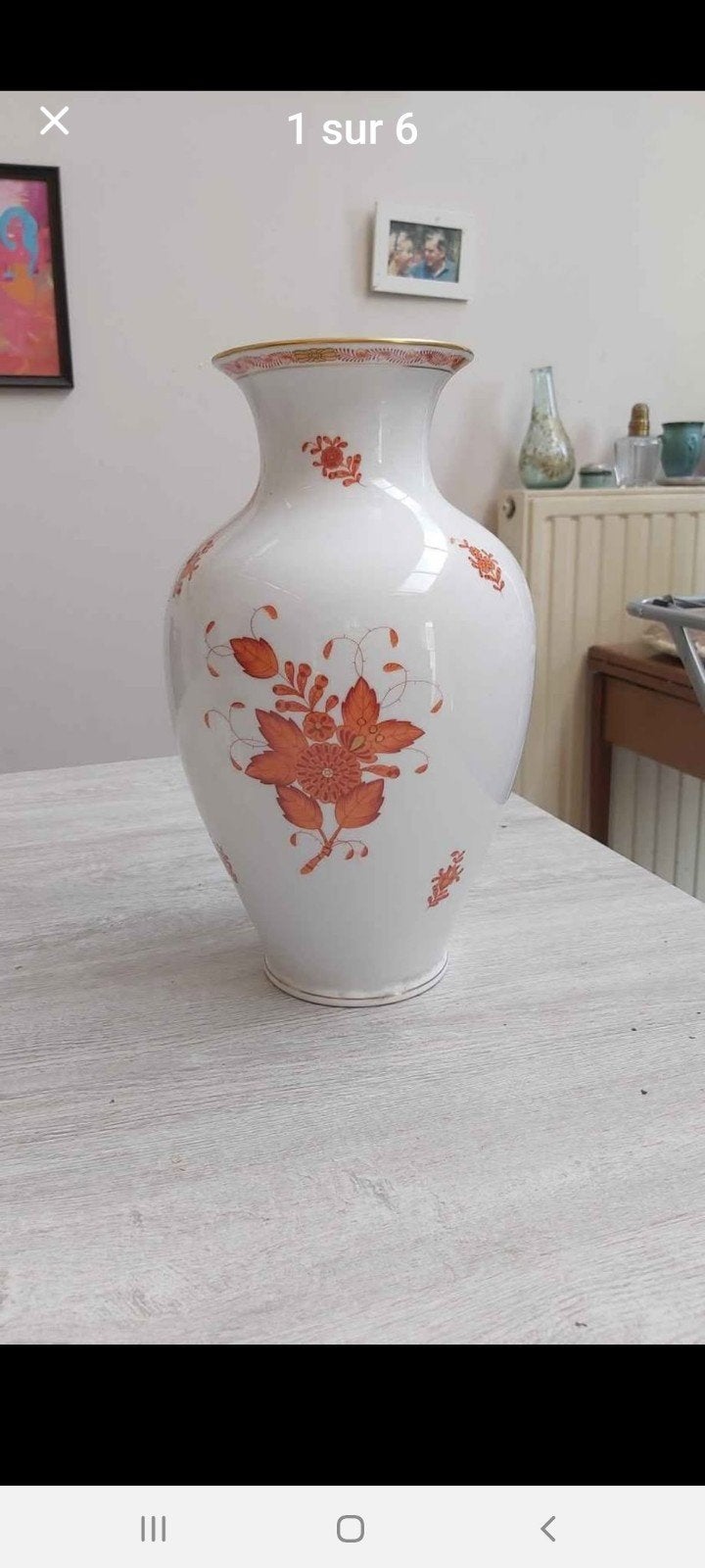 Vase Porcelaine Herend Hongrie – Décor « Bouquet Chinois, Antiquités & Art, Antiquités | Vases, Enlèvement