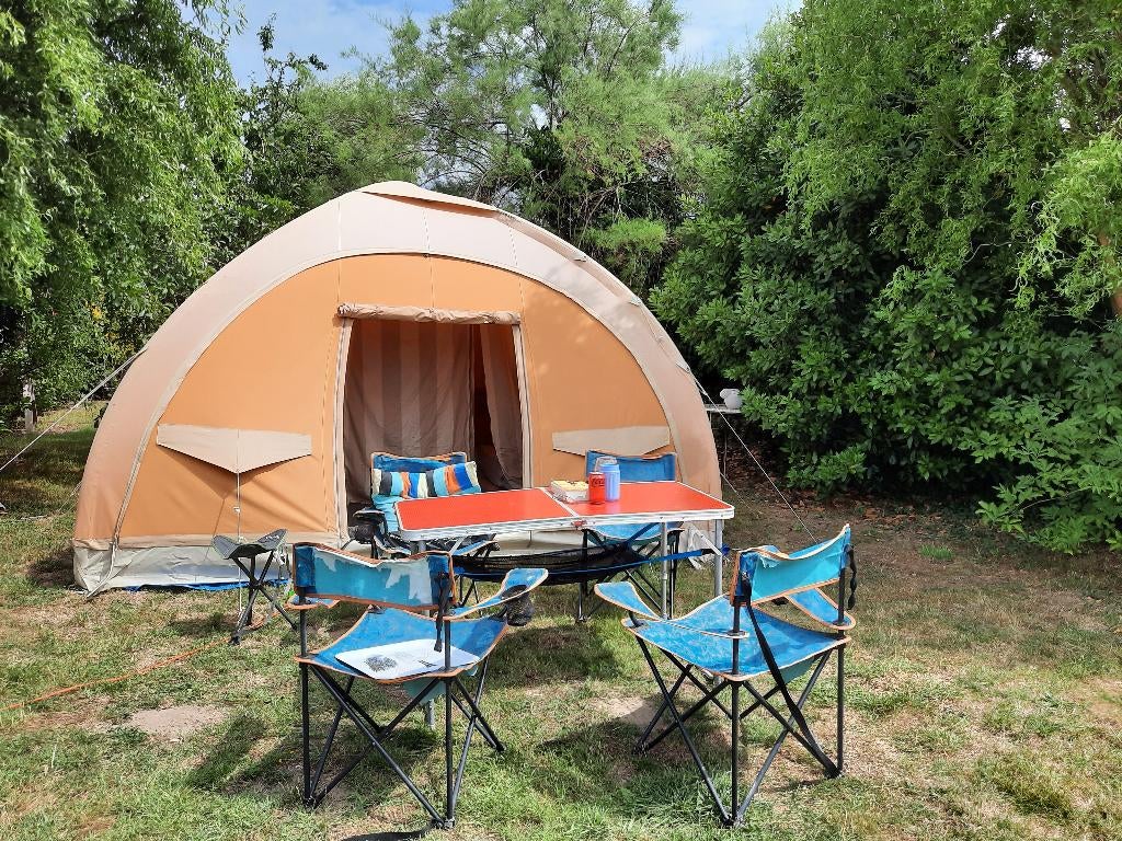Grote Karsten tent, oerdegelijk!, Caravanes & Camping, Enlèvement, Utilisé, Jusqu'à 6