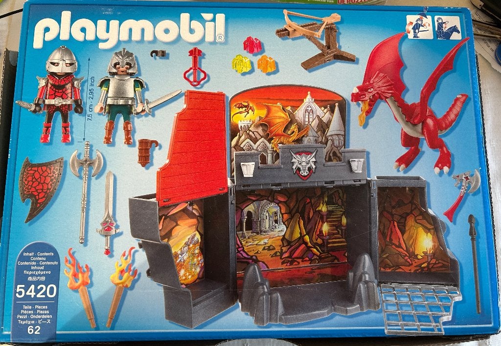 Playmobil (5420) - Draken en Ridders (volledig), Enfants & Bébés, Jouets | Playmobil, Fantasy, Comme neuf, Château/Fort, Kit complet