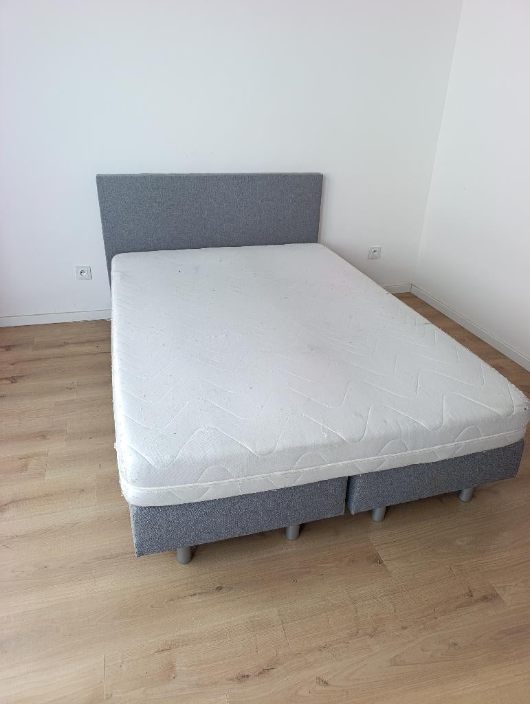 Boxspring 140x200 Levering GRATIS €165  0488790706, Maison & Meubles, Chambre à coucher | Lits boxsprings, Utilisé, 140 cm, 200 cm