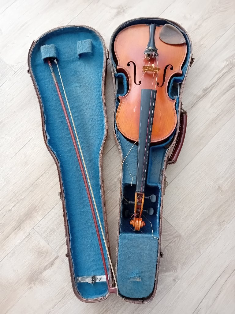 Antieke antieke viool, Ophalen of Verzenden, Viool, Met koffer
