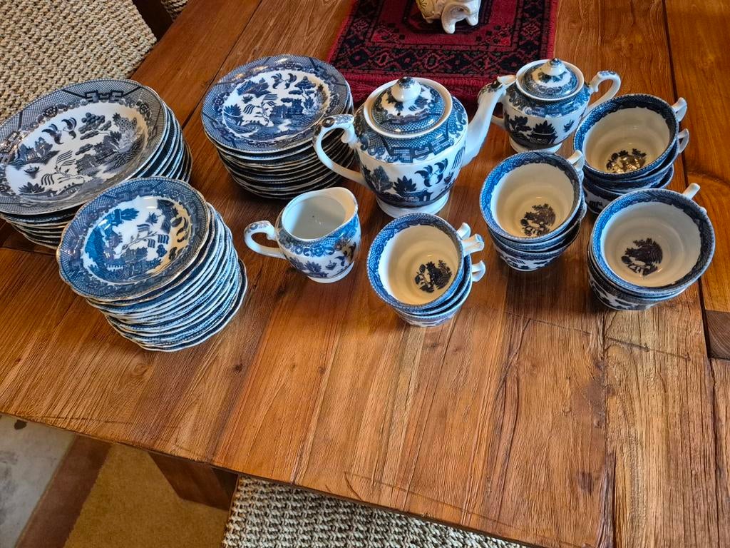 Blue willow servies, Ophalen