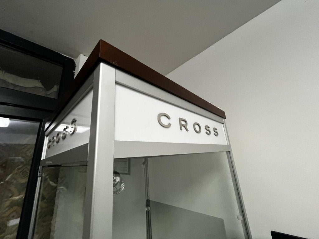 Vitrine van 55X55CM, Ophalen, Gebruikt, 50 tot 100 cm, Glas