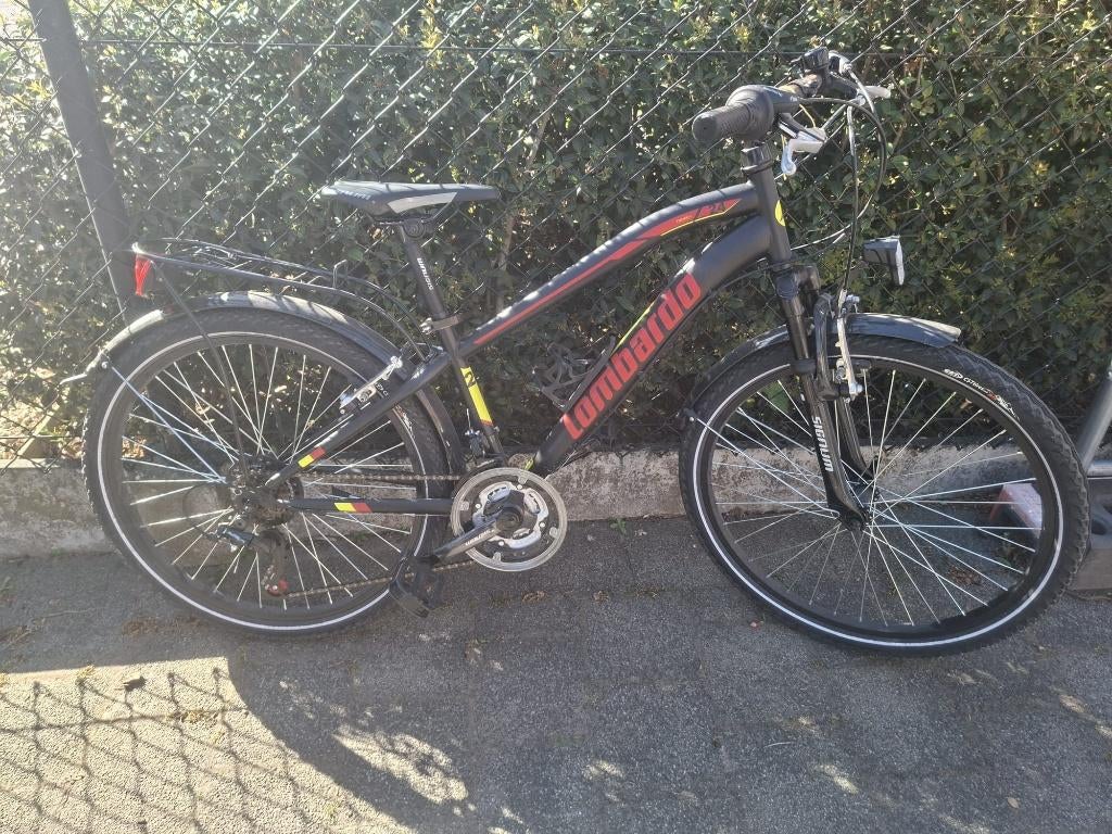 Jongensfiets LOMBARDO TROPEA 24, Ophalen, Velgrem, Versnellingen, Gebruikt