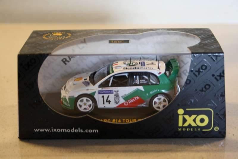1:43 IXO Skoda Fabia WRC 2003 Auriol rally Tour de Corse., Ophalen of Verzenden, Zo goed als nieuw, Auto