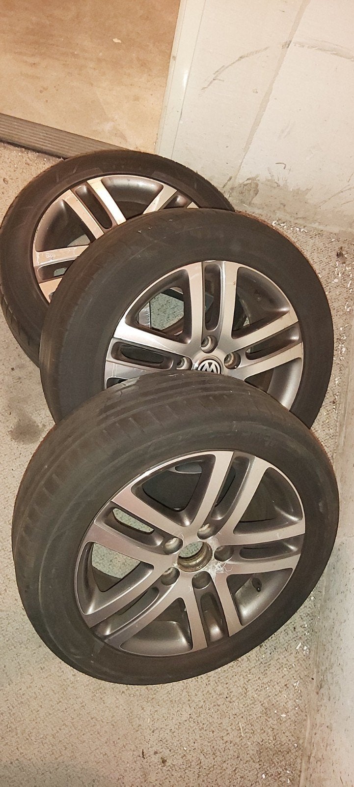VW Volkswagen Audi Seat Skoda 16 inch VELGEN 3 stuks en band, Auto-onderdelen, Banden en Velgen, 16 inch, Banden en Velgen, 205 mm