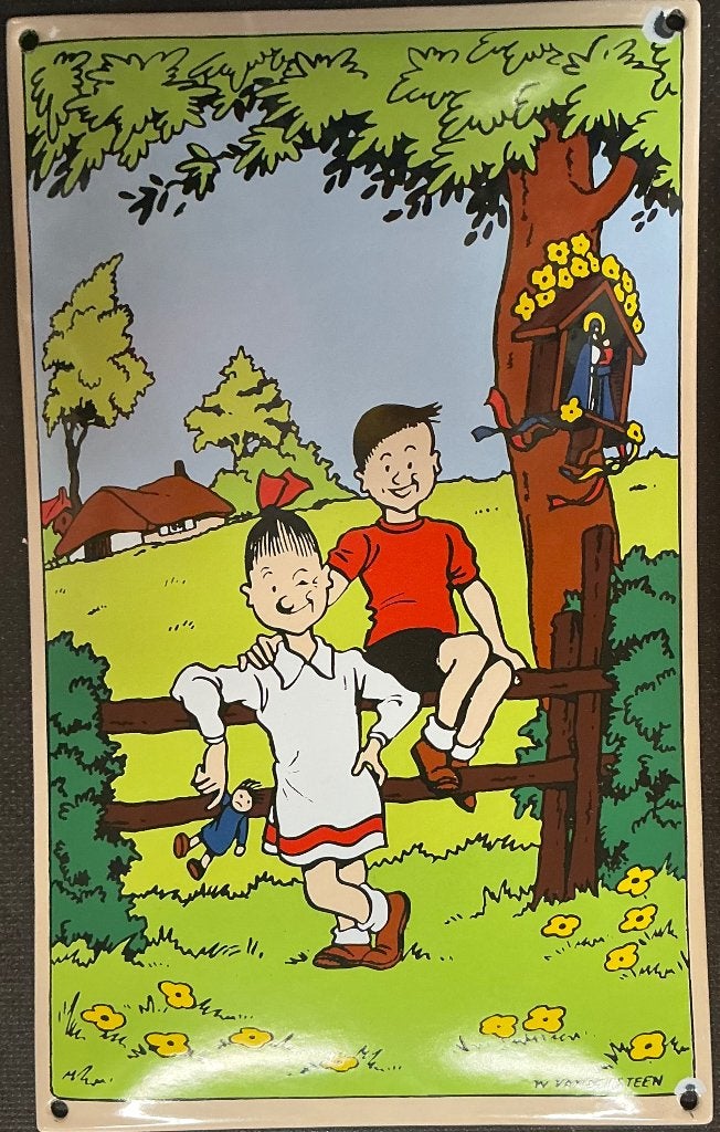 Emaille borden in nieuwstaat ( apart te koop), Antiek en Kunst, Antiek | Email, Ophalen of Verzenden