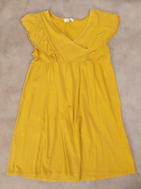 Robe jaune moutarde à volants — La Redoute — 12 ans, Enfants & Bébés, Vêtements enfant | Taille 152, Comme neuf, Fille, Robe ou Jupe