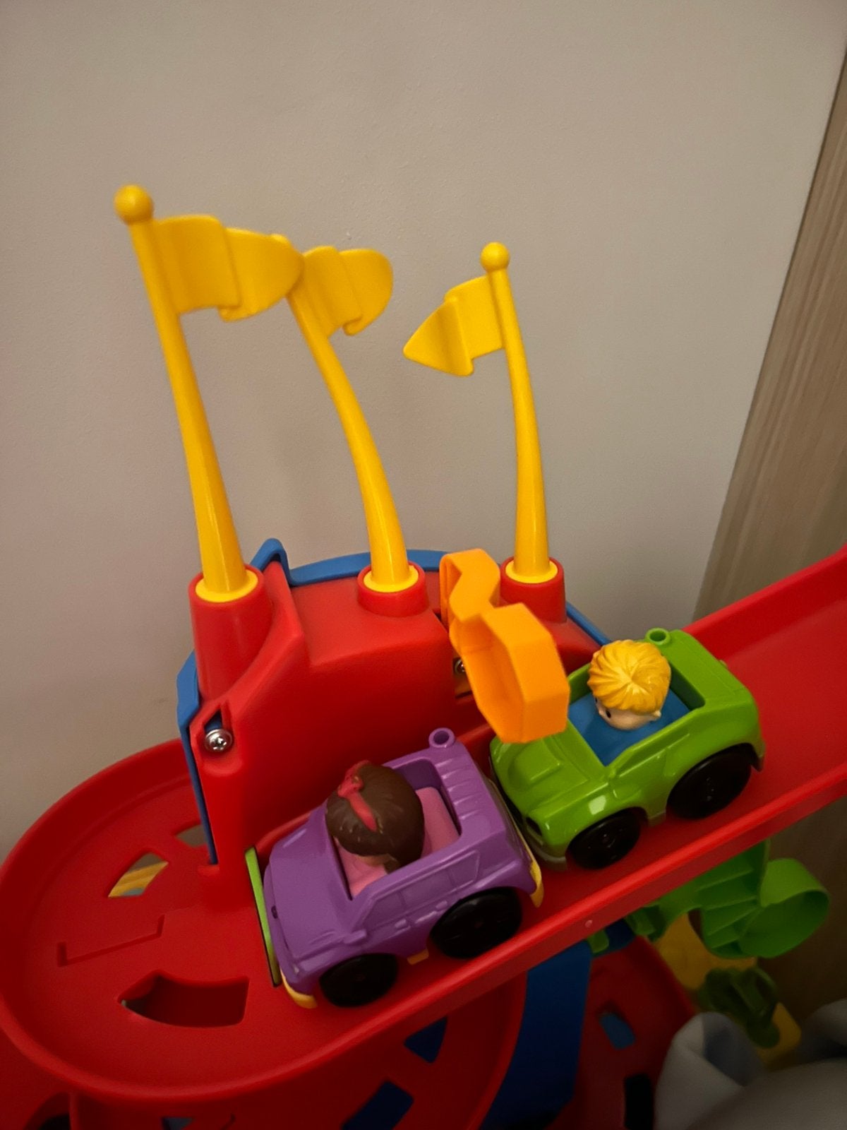 Fisher price- racebaan little people, Ophalen, Zo goed als nieuw