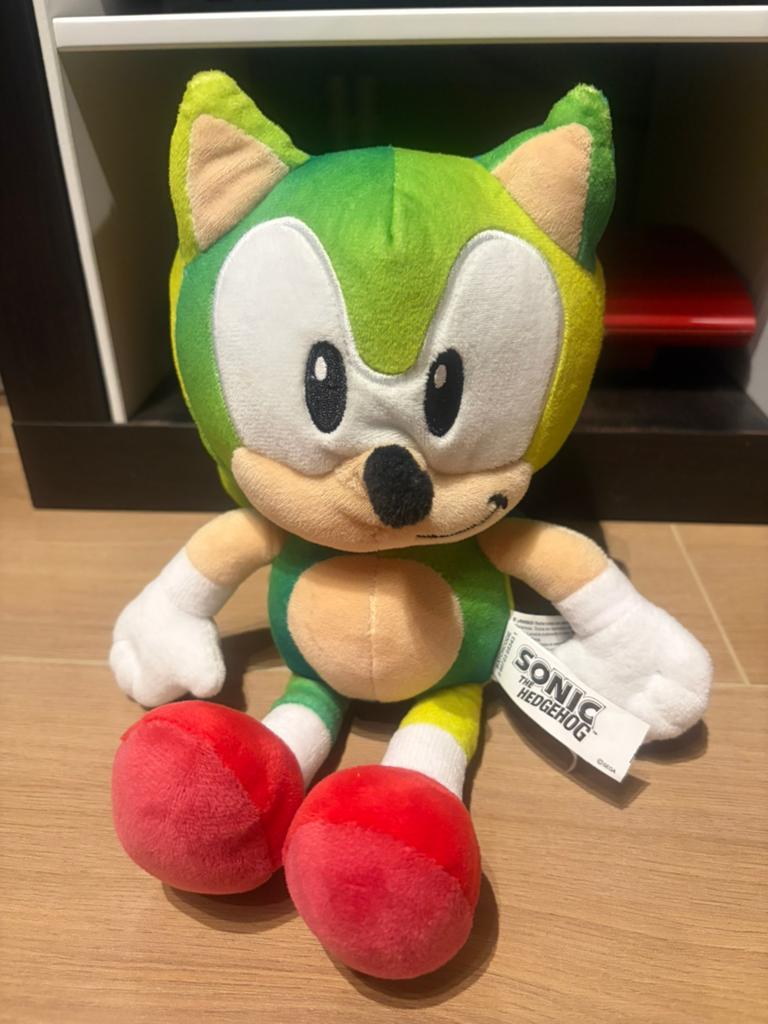 Sonic the hedgehog ultra groen blauw knuffel, Ophalen, Zo goed als nieuw, Blauw, Nintendo