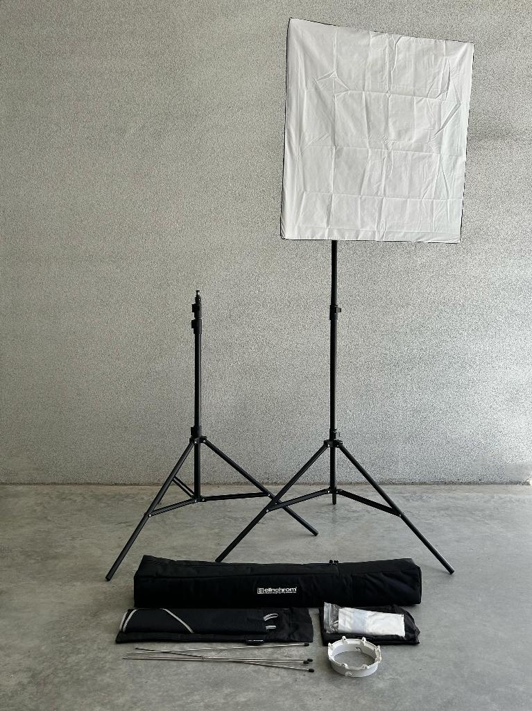 Complete flits set Elinchrom + vele extra's, TV, Hi-fi & Vidéo, Photo | Flash, Comme neuf, Autres marques, Enlèvement