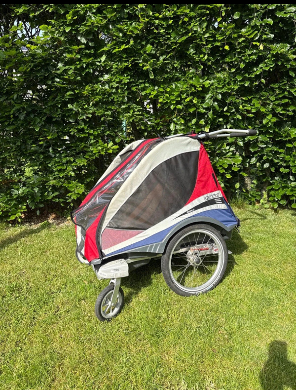 Fietskar chariot captain xl, Vélos & Vélomoteurs, Accessoires vélo | Remorques, Enlèvement, Utilisé, Remorque pour enfant