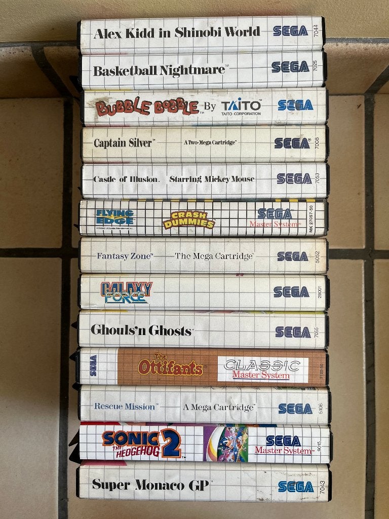 Sega Master System spellen, Enlèvement ou Envoi, Utilisé, Master System
