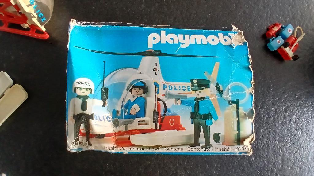 Playmobil 3144 Politiehelikopter, Ophalen of Verzenden, Gebruikt, Complete set