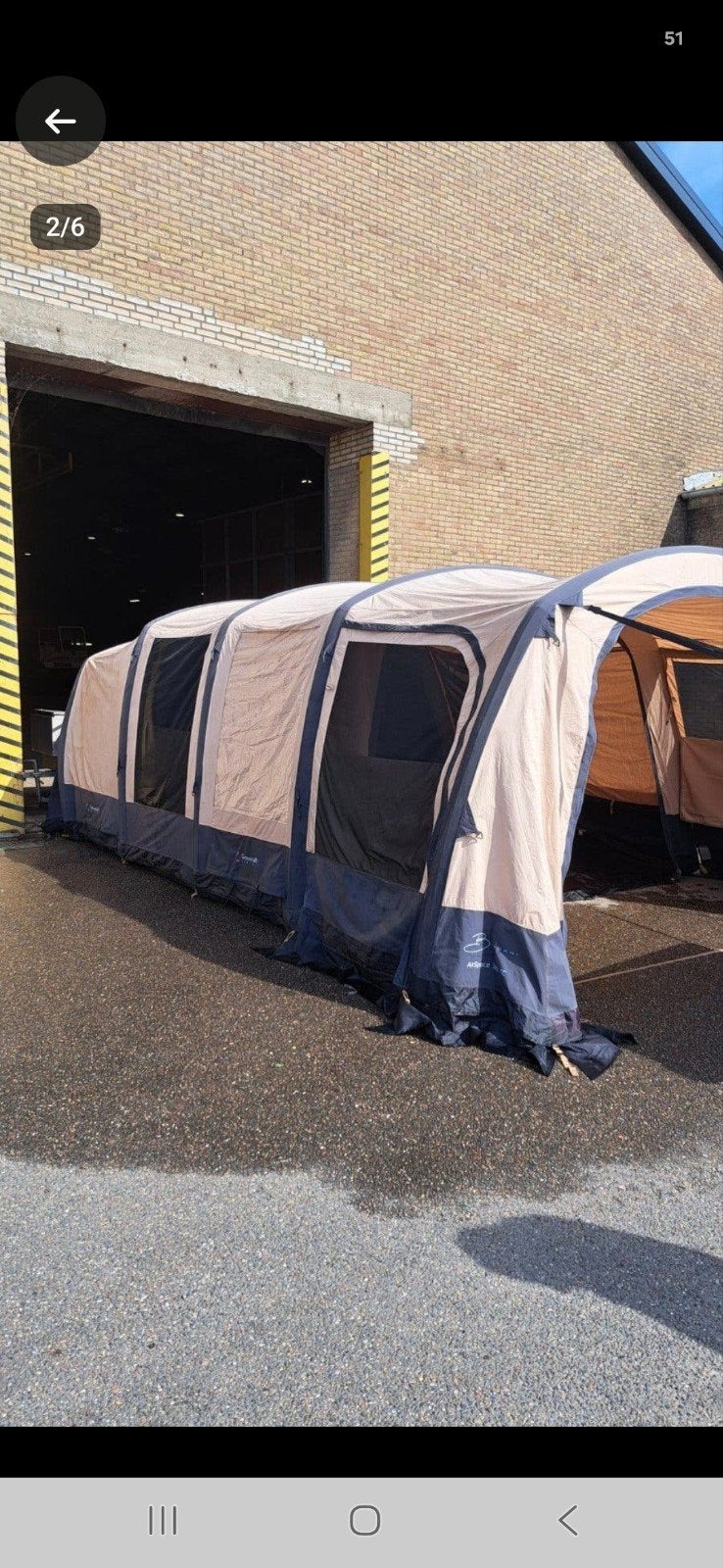 nette bardani airspace 380 tc, Caravans en Kamperen, Tenten, Ophalen
