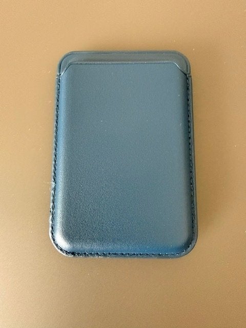 Magnetische kaartenhouder - past op iPhone, Enlèvement, Neuf, Porte-cartes, Bleu