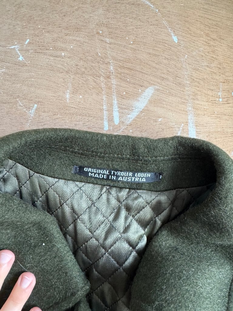 Zware mantel mannen, Kleding | Heren, Jassen | Winter, Ophalen, Zo goed als nieuw, Maat 48/50 (M), Groen