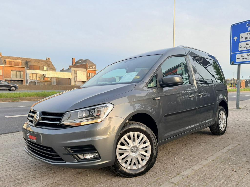 Vw Caddy Trendline 2018 130dkm 2.0tdi Automaat Navi Pdc Full, Auto's, Volkswagen, Bedrijf, Te koop, Caddy Combi, ABS, Airbags
