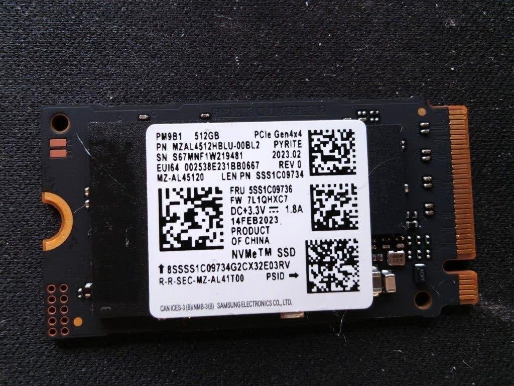 Samsung PM9B1 512 Go PCIe 4.0 NVMe, SSD, Interne, Utilisé, Autres connexions