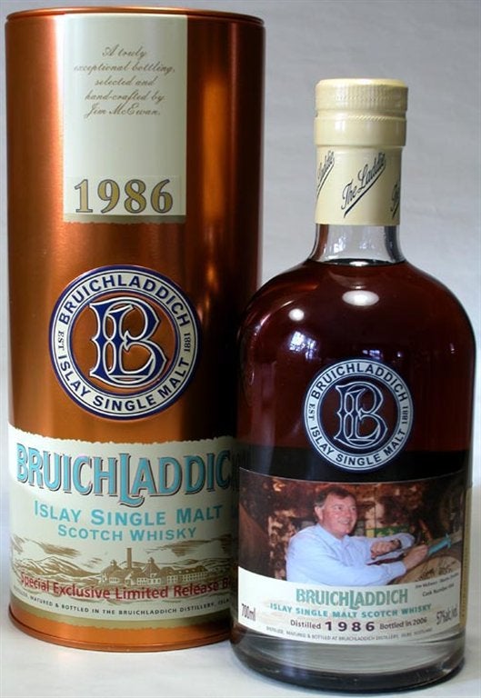 Whisky Bruichladdich 1986, Verzamelen, Overige gebieden, Overige typen, Nieuw, Ophalen of Verzenden