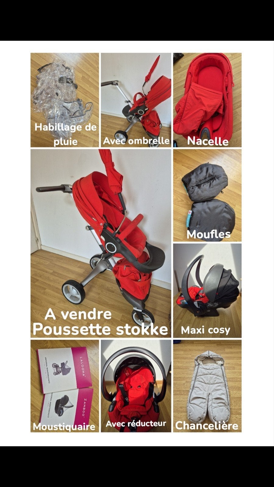 poussette stokke, Autres marques, Avec nacelle, Enlèvement, Utilisé