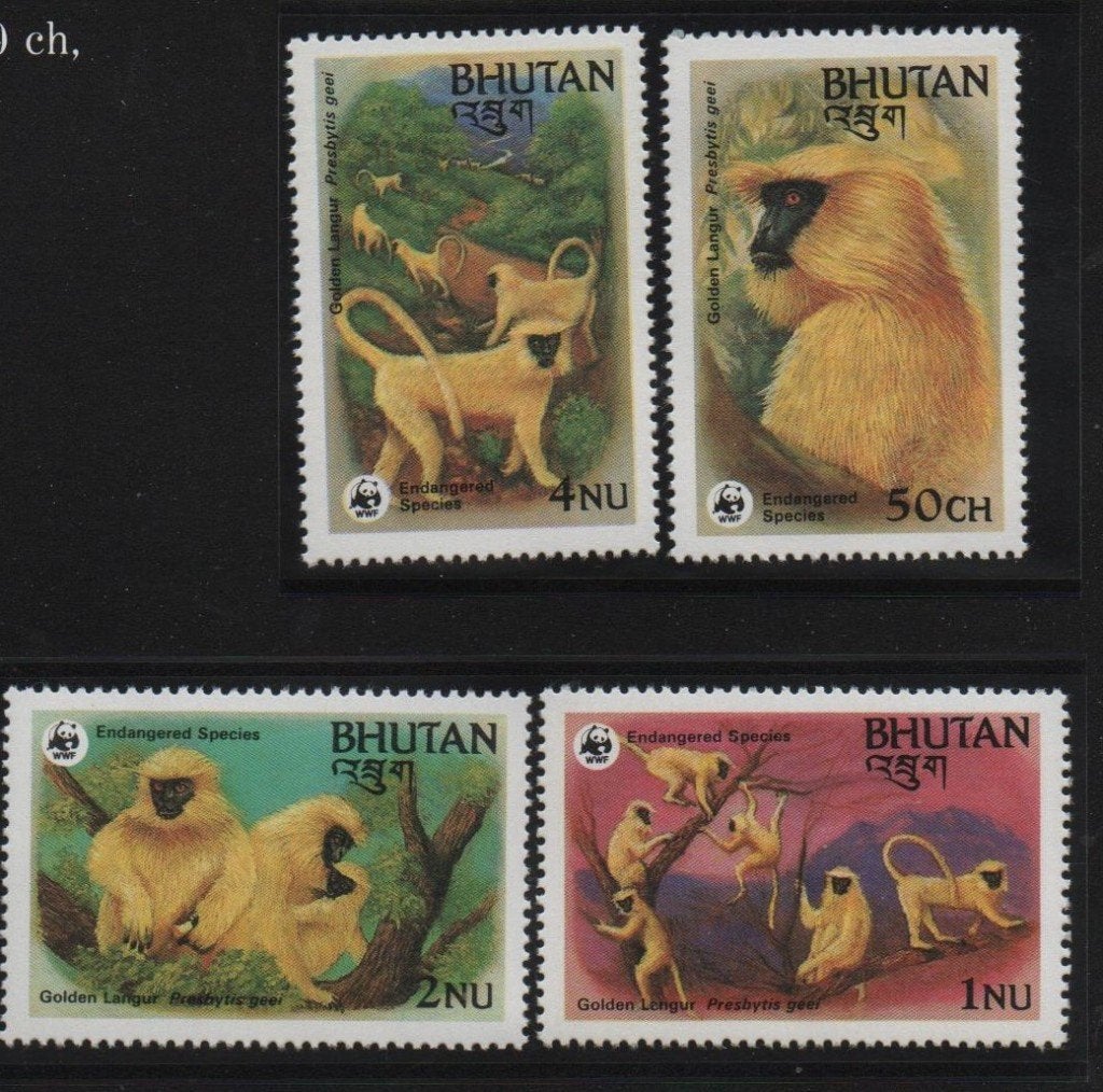 Timbres animaux : singes et gorilles, Envoi, Non oblitéré, Animal et Nature