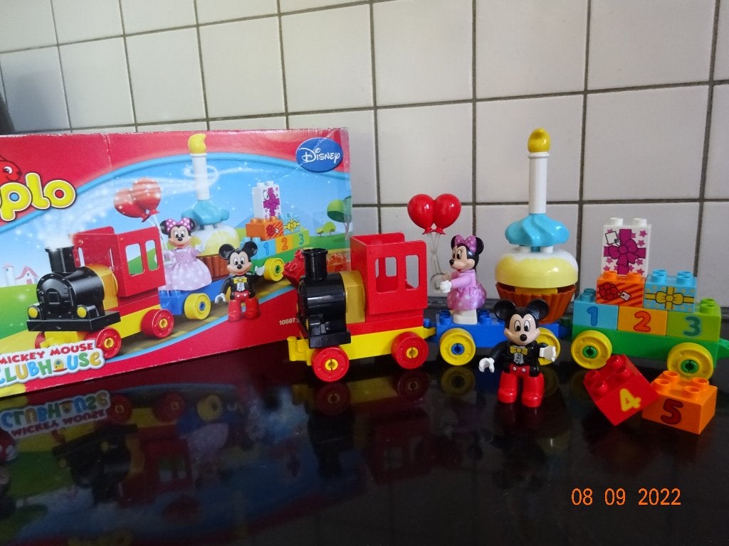 DUPLO Mickey & Minnie Verjaardagstrein - 10941*VOLLEDIG*, Ophalen of Verzenden, Duplo, Disney